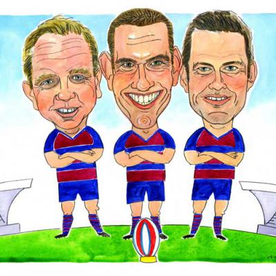 London Cartoonists Team Players Caricature