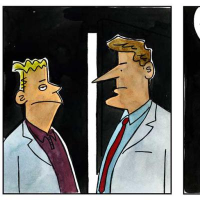 London Cartoonists Doctor Cartoon Strip