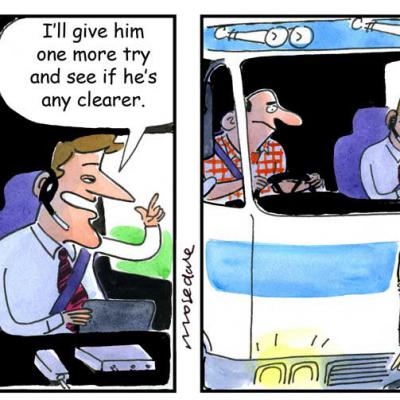 London Cartoonists Vehicle Communications Robot Cartoon Strip