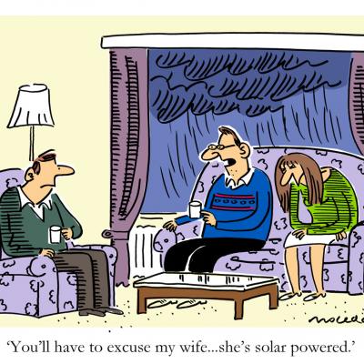 London Cartoonists Sad Wife Cartoon